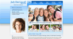 Desktop Screenshot of judyzisklincoff.com