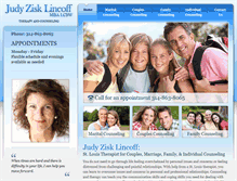 Tablet Screenshot of judyzisklincoff.com